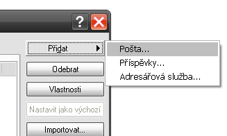 Nastavení: MS Outlook Express krok č.2